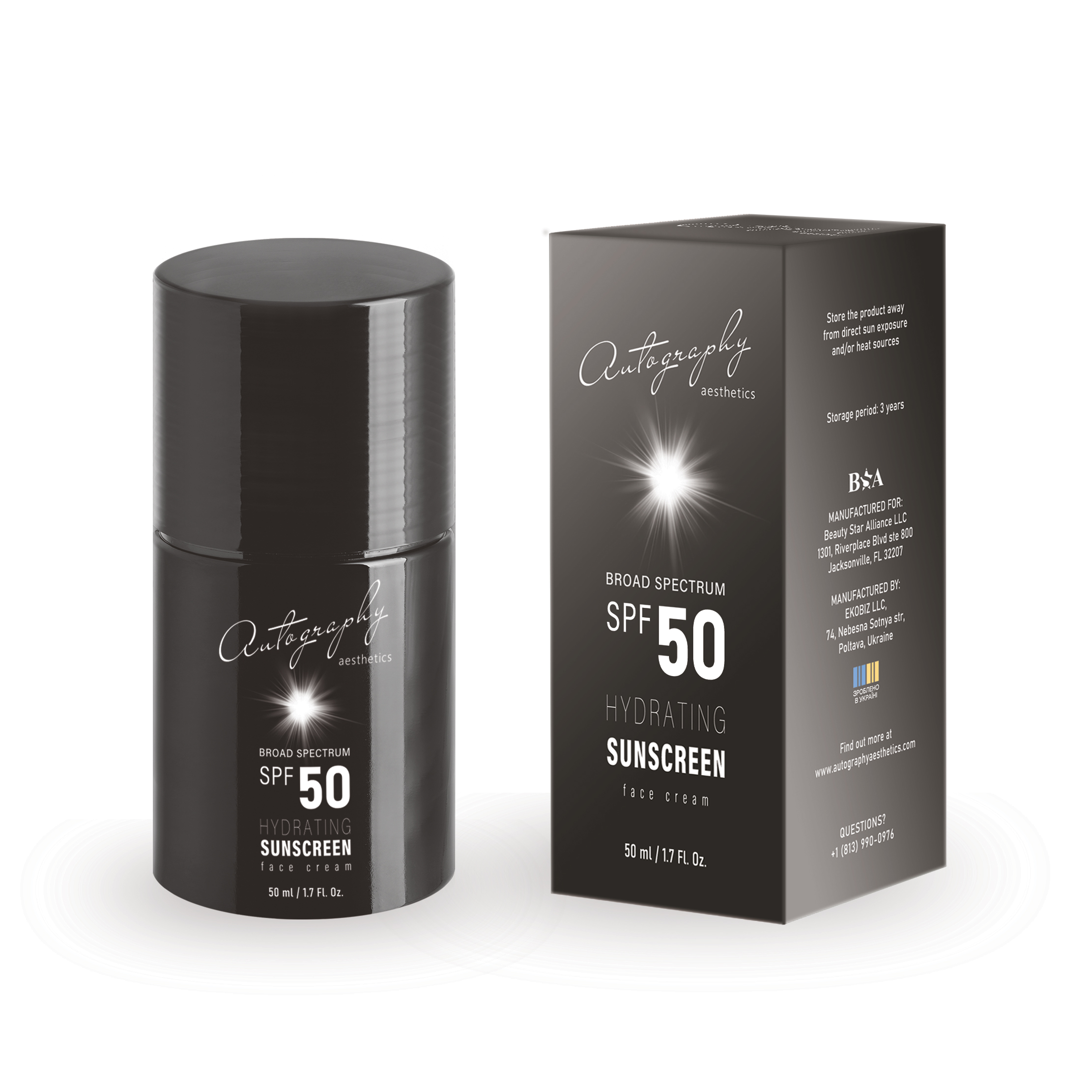 AUTOGRAPHY SUNSCREEN FACE CREAM SPF 50 Сонцезахисний крем для обличчя SРF 50